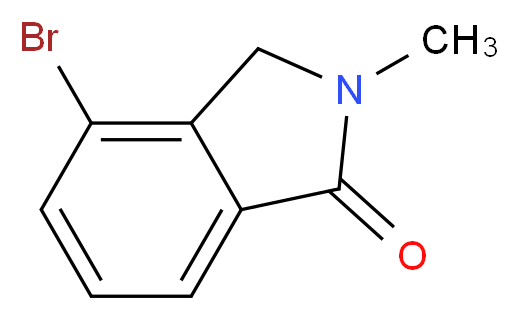 4-bromo-2-methyl-2,3-dihydro-1H-isoindol-1-one_分子结构_CAS_435273-55-5