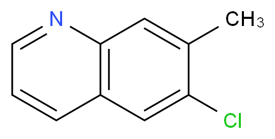6-Chloro-7-methylquinoline_分子结构_CAS_86984-27-2)