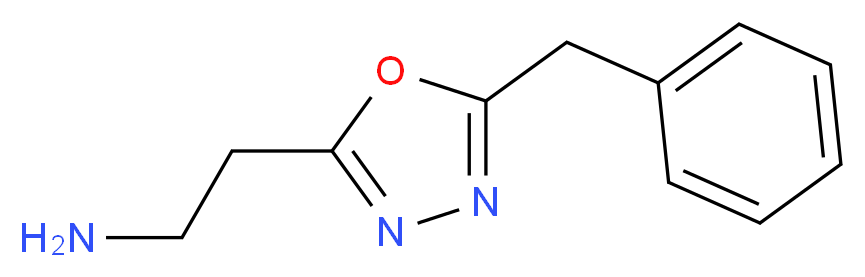 2-(5-benzyl-1,3,4-oxadiazol-2-yl)ethan-1-amine_分子结构_CAS_1017232-95-9