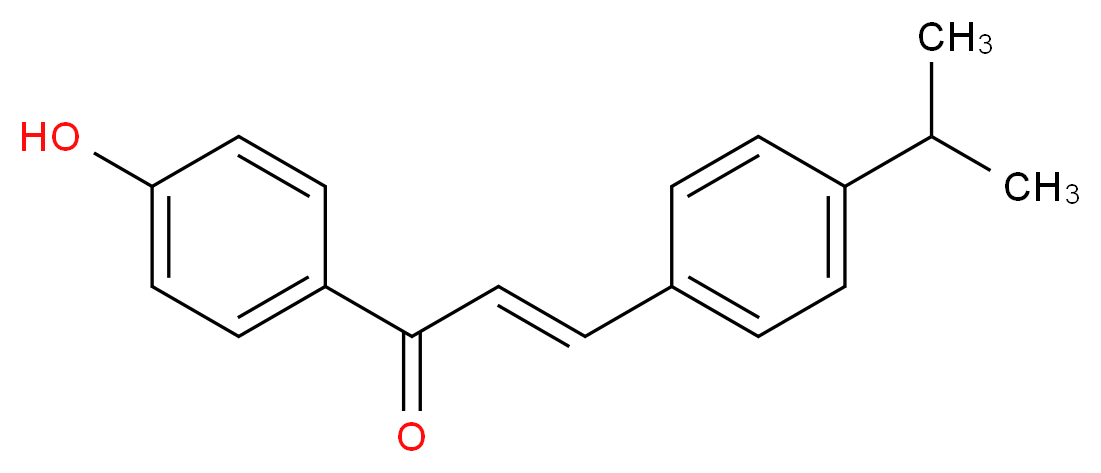 1-(4-Hydroxyphenyl)-3-(4-isopropylphenyl)-2-propen-1-one_分子结构_CAS_155269-25-3)