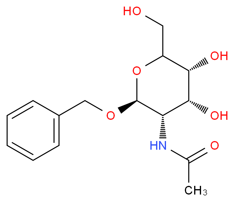 N-[(2S,3S,4R,5R)-2-(benzyloxy)-4,5-dihydroxy-6-(hydroxymethyl)oxan-3-yl]acetamide_分子结构_CAS_3554-93-6