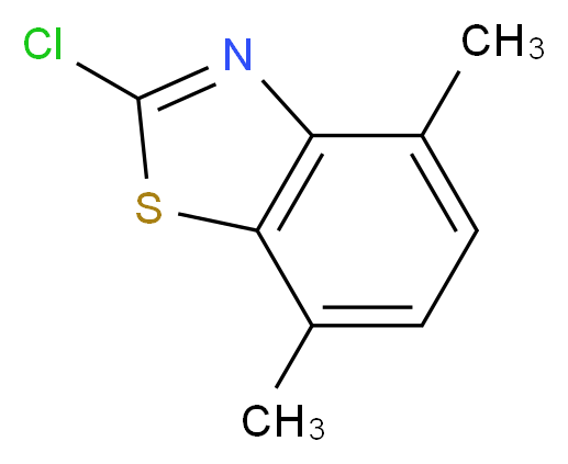 2-Chloro-4,7-dimethyl-1,3-benzothiazole_分子结构_CAS_80945-84-2)