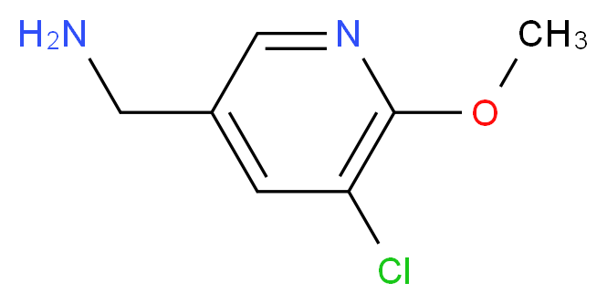 (5-chloro-6-methoxypyridin-3-yl)methanamine_分子结构_CAS_1196155-48-2)