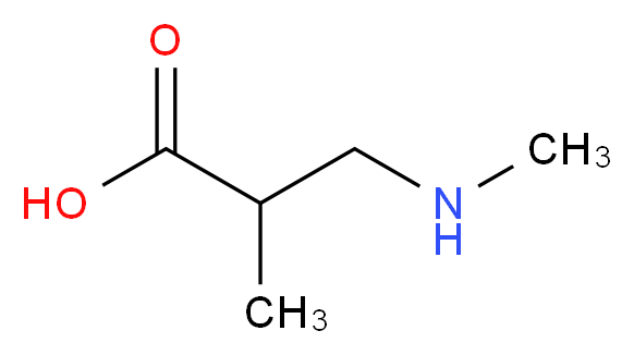 2-methyl-3-(methylamino)propanoic acid_分子结构_CAS_56970-74-2)