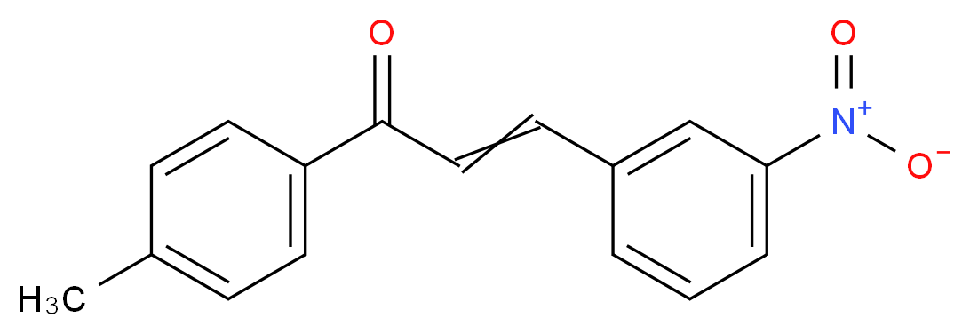 1-(4-methylphenyl)-3-(3-nitrophenyl)prop-2-en-1-one_分子结构_CAS_57026-80-9