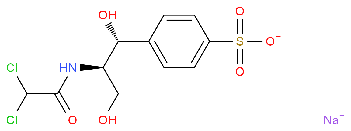 D-threo-1-(4-Sulfonylphenyl)-2-dichloroacetylamino-1,3-propanediol Sodium Salt_分子结构_CAS_903508-30-5)