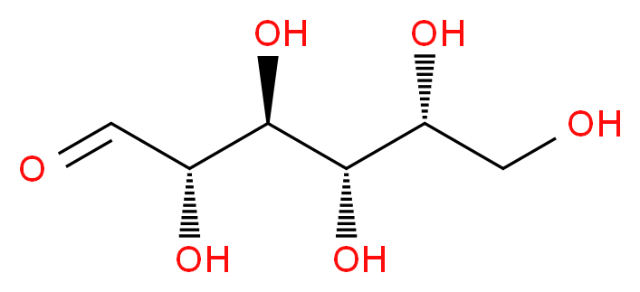 (2S,3S,4S,5R)-2,3,4,5,6-pentahydroxyhexanal_分子结构_CAS_2595-98-4