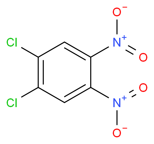 1,2-dichloro-4,5-dinitrobenzene_分子结构_CAS_6306-39-4