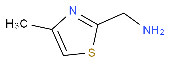 (4-methyl-1,3-thiazol-2-yl)methylamine_分子结构_CAS_51221-45-5)