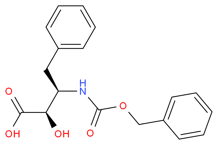 (2R,3R)-3-(Z-amino)-2-hydroxy-4-phenylbutyric acid_分子结构_CAS_62023-58-9)