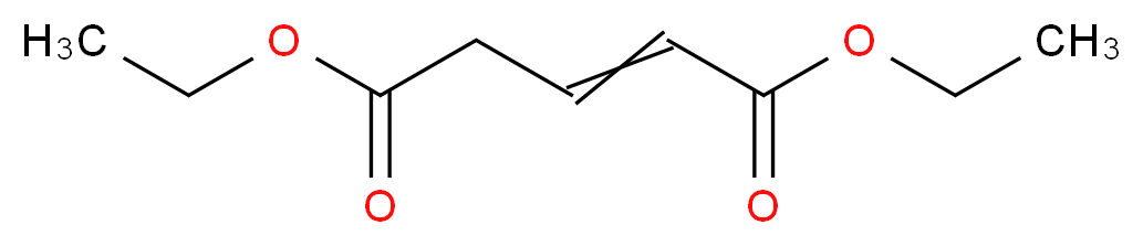 1,5-diethyl pent-2-enedioate_分子结构_CAS_2049-67-4