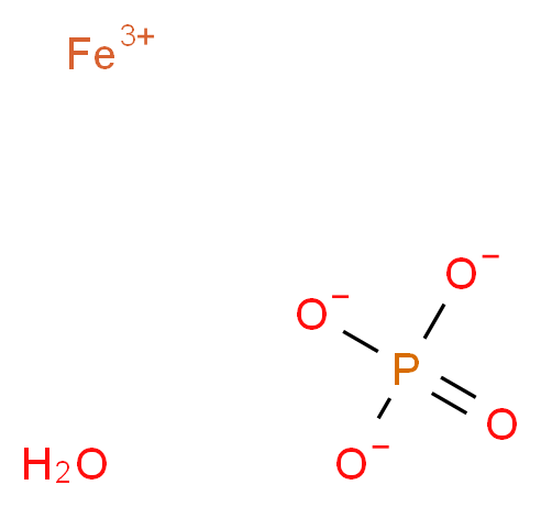 磷酸铁(III)水合物_分子结构_CAS_51833-68-2)