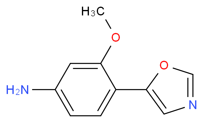 3-Methoxy-4-(oxazol-5-yl)aniline_分子结构_CAS_198821-79-3)