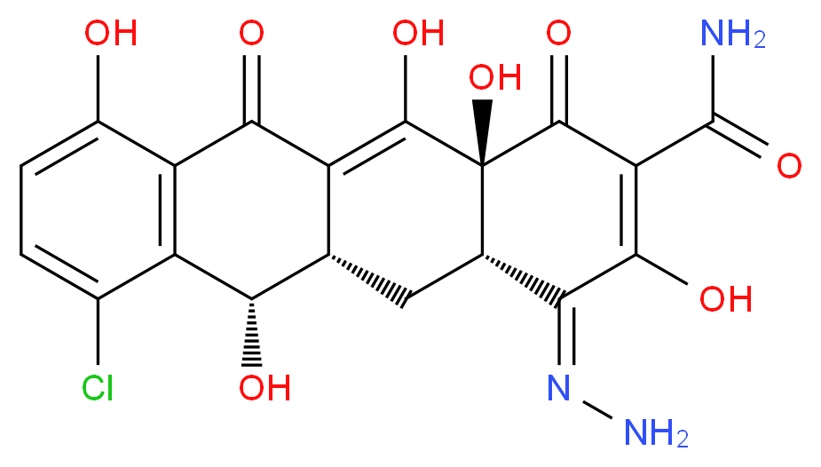 Des(dimethylamino)-4-hydrazone Demeclocycline_分子结构_CAS_1177-81-7)