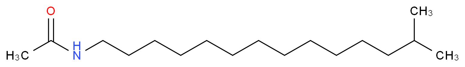 N-(13-methyltetradecyl)acetamide_分子结构_CAS_64317-66-4