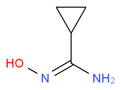 (E)-N'-hydroxycycloprop-1-carboximidamide_分子结构_CAS_51285-13-3