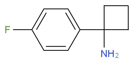 1-(4-FLUOROPHENYL)CYCLOBUTANAMINE_分子结构_CAS_920501-69-5)