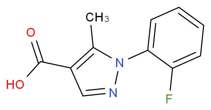 1-(2-fluorophenyl)-5-methyl-1H-pyrazole-4-carboxylic acid_分子结构_CAS_)