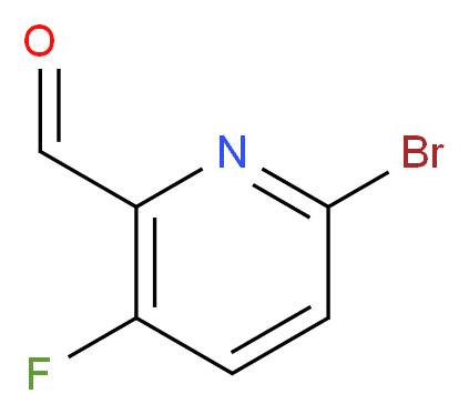 2-BROMO-5-FLUORO-6-FORMYLPYRIDINE_分子结构_CAS_885267-36-7)
