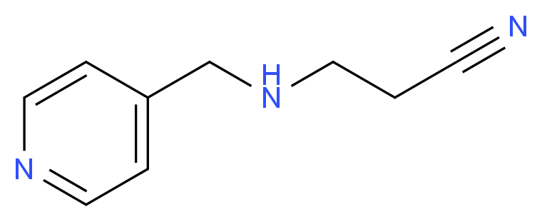 3-[(4-pyridylmethyl)amino]propanenitrile_分子结构_CAS_648409-30-7)