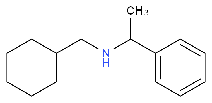 (cyclohexylmethyl)(1-phenylethyl)amine_分子结构_CAS_356540-15-3