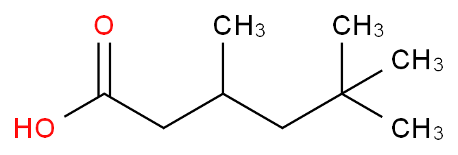 3,5,5-trimethylhexanoic acid_分子结构_CAS_3302-10-1