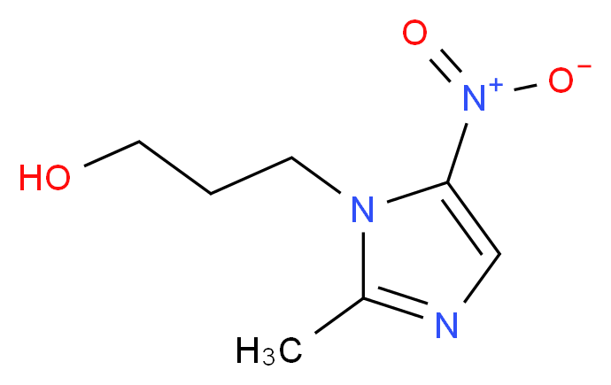 2-methyl-5-nitroimidazole-1-propanol_分子结构_CAS_1077-93-6)