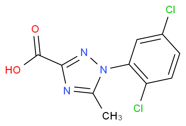 1-(2,5-dichlorophenyl)-5-methyl-1H-1,2,4-triazole-3-carboxylic acid_分子结构_CAS_)