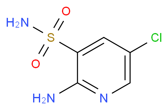 2-amino-5-chloropyridine-3-sulfonamide_分子结构_CAS_163137-44-8