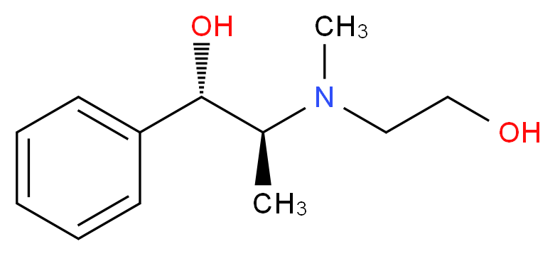 N-(2-Hydroxyethyl) Pseudoephedrine_分子结构_CAS_54275-43-3)