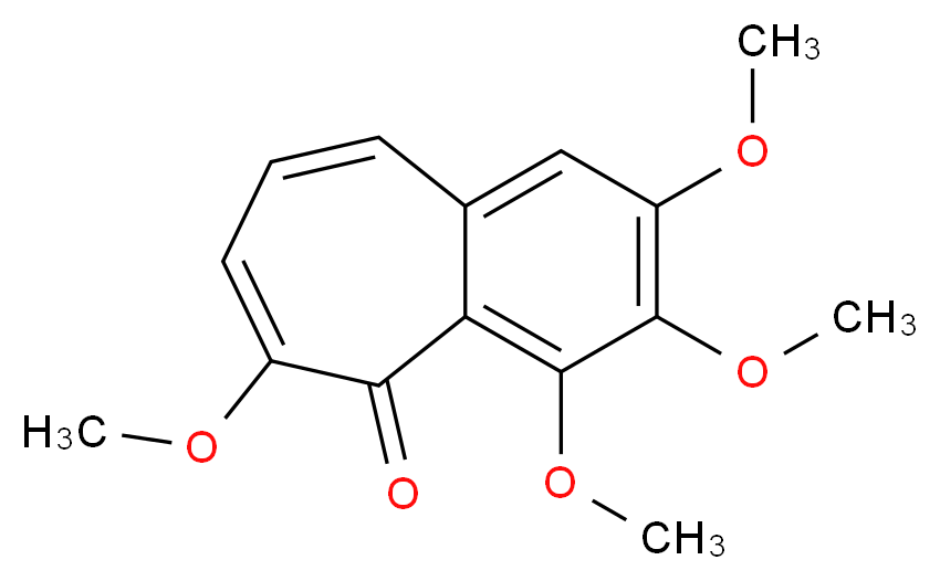 2,3,4,6-tetramethoxy-5H-benzo[7]annulen-5-one_分子结构_CAS_6273-57-0