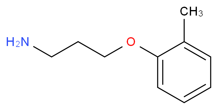 1-(3-aminopropoxy)-2-methylbenzene_分子结构_CAS_)