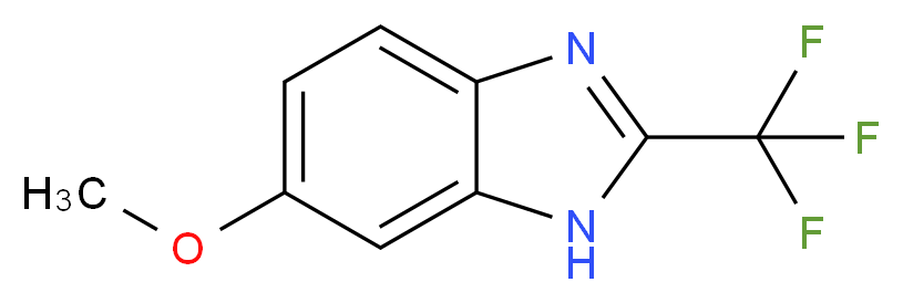 6-methoxy-2-(trifluoromethyl)benzimidazole_分子结构_CAS_3671-65-6)