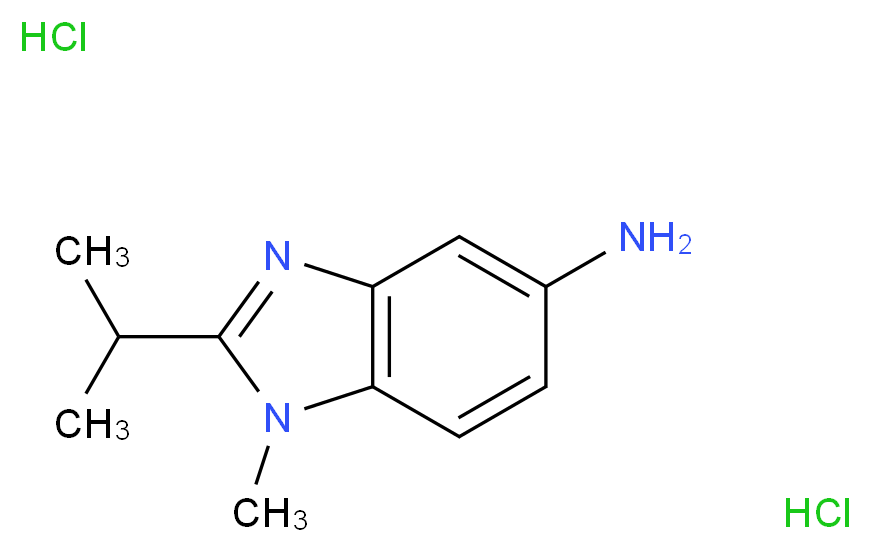 2-isopropyl-1-methyl-1H-benzo[d]imidazol-5-amine dihydrochloride_分子结构_CAS_)