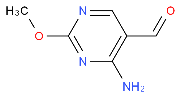 4-AMINO-2-METHOXY-5-PYRIMIDINECARBOXALDEHYDE_分子结构_CAS_26664-09-5)