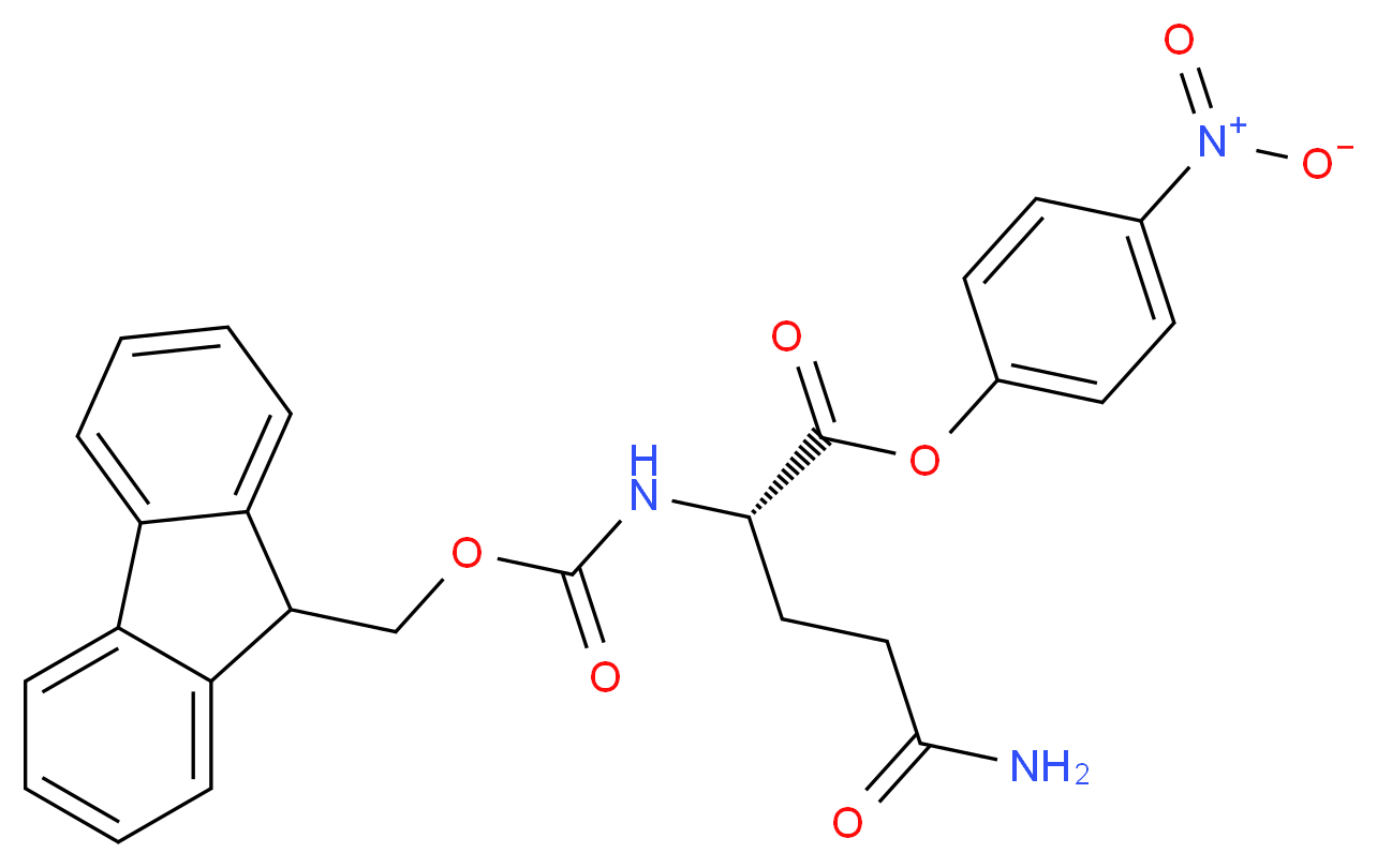 Fmoc-Gln-ONp_分子结构_CAS_71989-21-4)