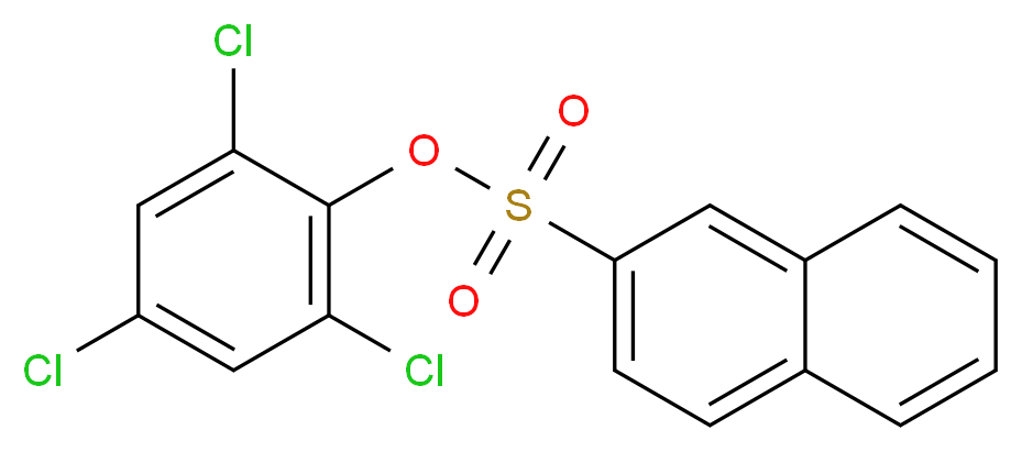 2,4,6-Trichlorophenyl 2-naphthalenesulfonate_分子结构_CAS_)
