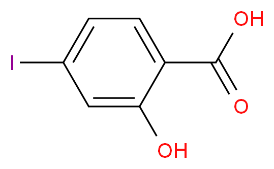 2-羟基-4-碘苯甲酸_分子结构_CAS_16870-28-3)