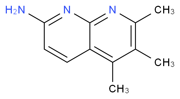 5,6,7-trimethyl-1,8-naphthyridin-2-amine_分子结构_CAS_69587-84-4)