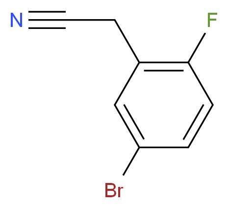 2-(5-bromo-2-fluorophenyl)acetonitrile_分子结构_CAS_305800-60-6