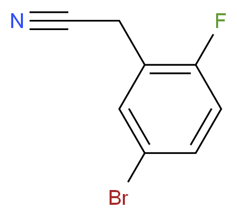 (5-bromo-2-fluorophenyl)acetonitrile_分子结构_CAS_)