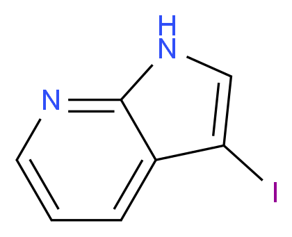 3-Iodo-1H-pyrrolo[2,3-b]pyridine_分子结构_CAS_23616-57-1)