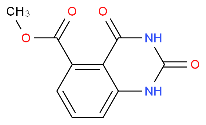 Methyl 2,4-dioxo-1,2,3,4-tetrahydro-5-quinazolinecarboxylate_分子结构_CAS_127801-84-7)