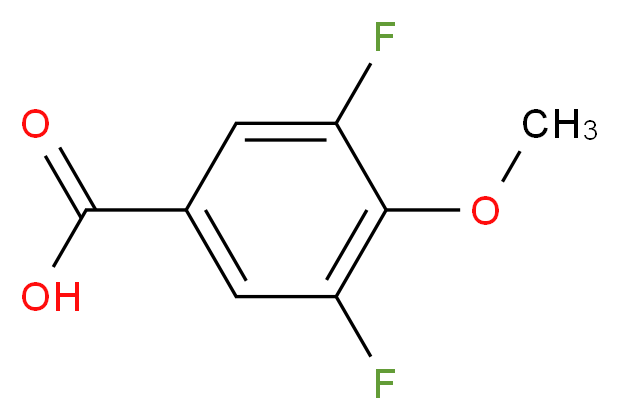 3,5-difluoro-4-methoxybenzoic acid_分子结构_CAS_319-60-8