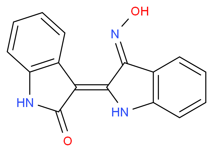 Indirubin-3′-oxime_分子结构_CAS_160807-49-8)