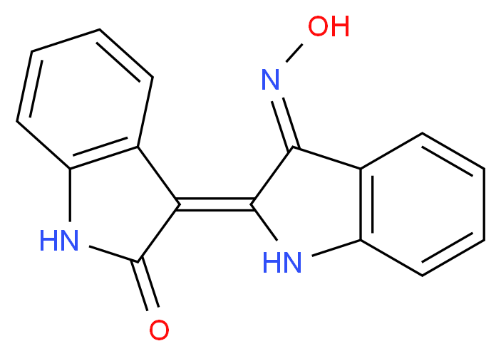 Indirubin-3'-Monoxime_分子结构_CAS_160807-49-8)