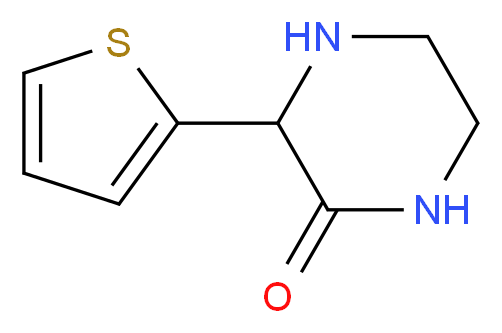 3-(thiophen-2-yl)piperazin-2-one_分子结构_CAS_86696-86-8