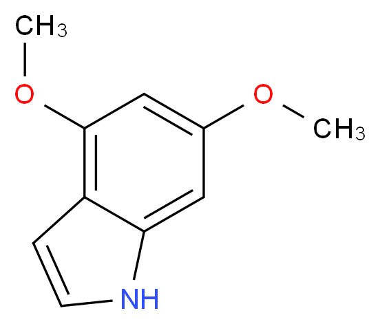 4,6-dimethoxy-1H-indole_分子结构_CAS_23659-87-2