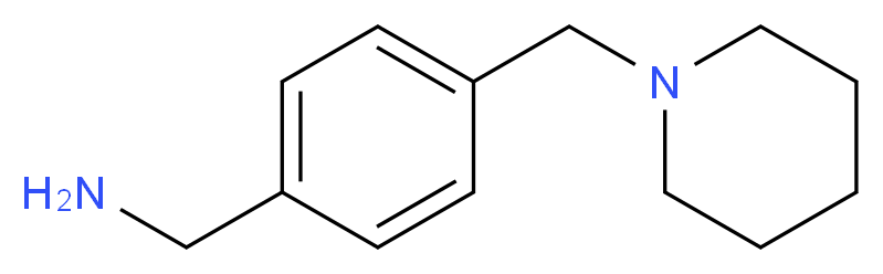 1-[4-(piperidin-1-ylmethyl)phenyl]methanamine_分子结构_CAS_91271-81-7)