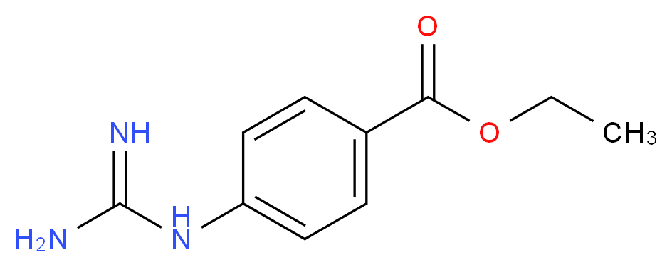 ethyl 4-carbamimidamidobenzoate_分子结构_CAS_15639-51-7